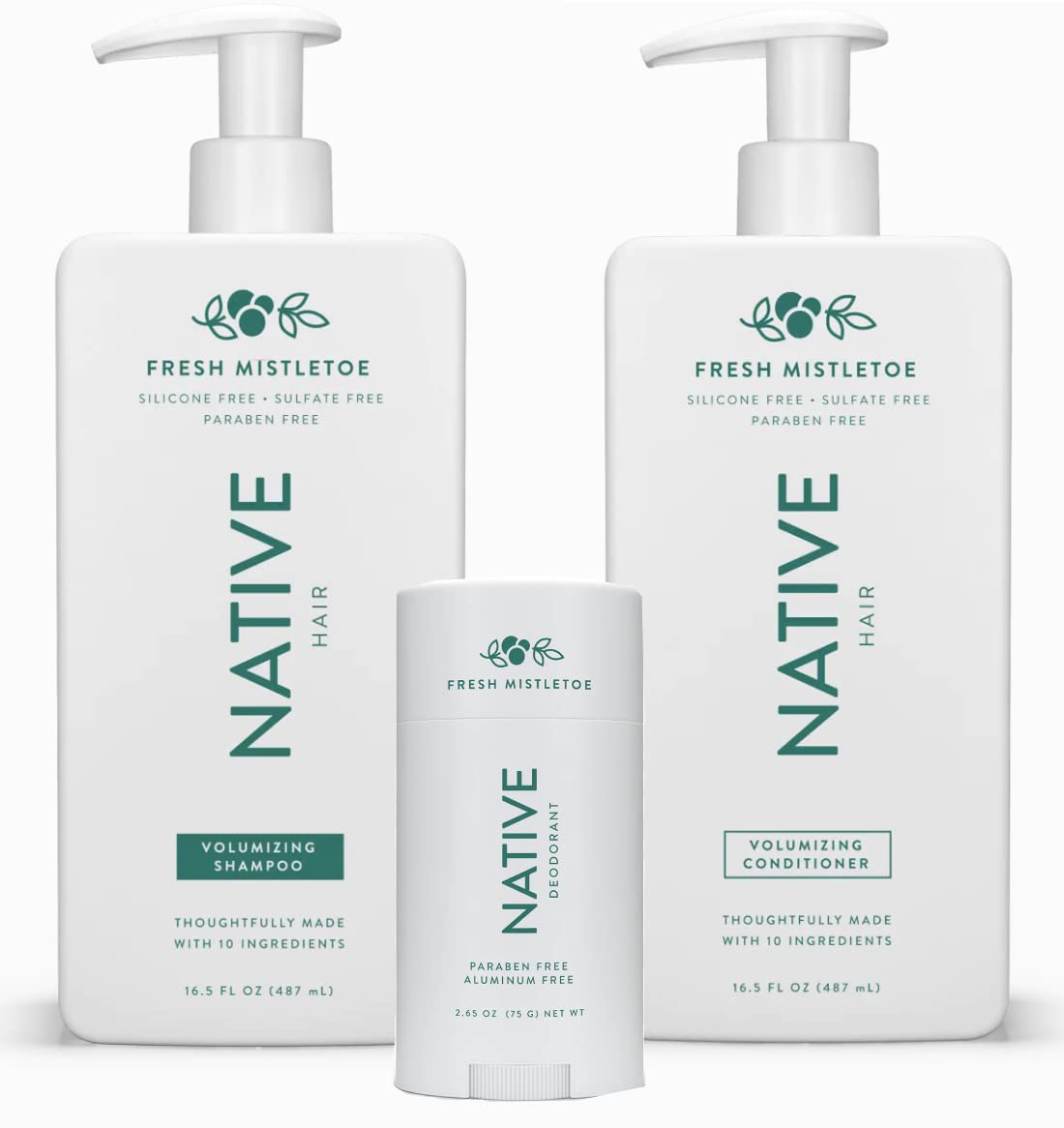Native Shampoo, Conditioner, & Deodorant Set Sulfate