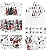 Artoid Mode 36 Pack Merry Christmas Thank You Cards Snowman Xmas Ball Tree Greeting Cards Gift Wi...