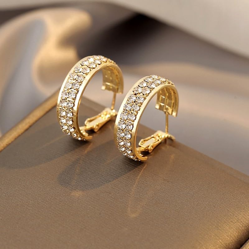 2Pairs Lymphatic Activity Hoop Earrings for Women Lymphatic Drainage Cubic Zirconia Hoop Earrings Lymphvity Therapy Earrings Women's Jewelry Gifts4