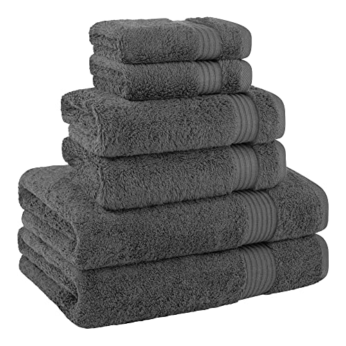 Cotton Paradise 5823587039 6 Piece Towel Set 100% Cotton Soft Absorbent Turkish Towels For Bathroom 2 Bath Towels 2 Hand Towels 2 Washcloths thumb #4