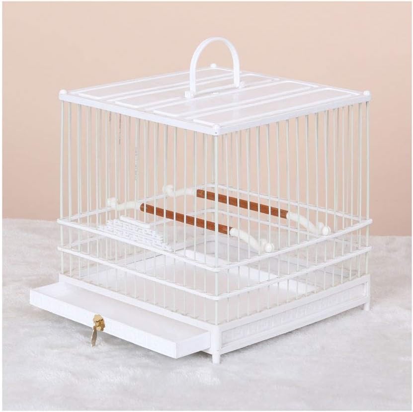 YIXIN2013SHOP Jaula de Vuelo de Pájaro de plástico Jaula de plástico Pájaro Cuadrado Jaula de pájaro de Seda de Oro Jaula de pájaro Pequeño Parrot portátil Jaula Jaula para Pájaros (Color : D)