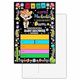 Mexican Fiesta Gender Reveal Invitations with Envelopes - A Little Muchachito Baby Shower Fill-in Invites for Boys - Cactus Fiesta Gender Reveal Party Supplies Decorations -10