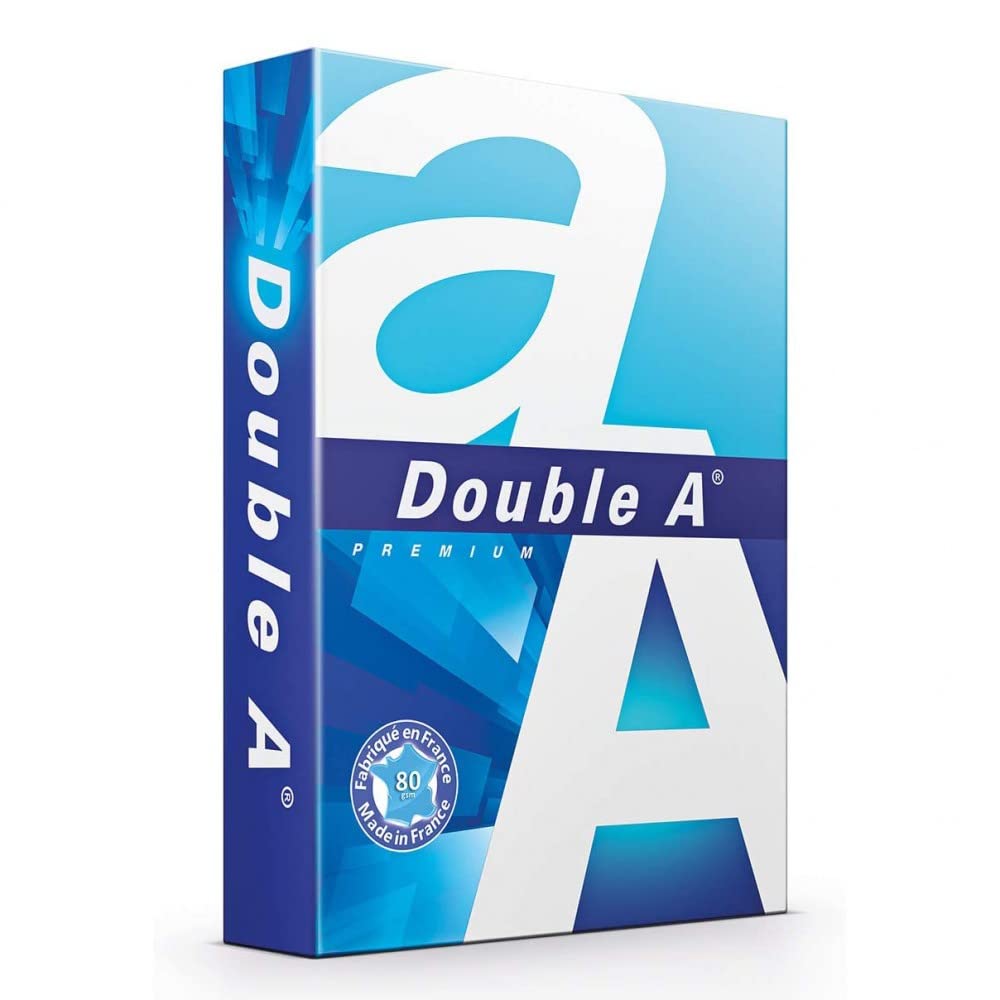 Confezione di Fogli A5, Pack 40 Risme Carta Formato A5 500 fogli da 80 g DOUBLE A Premium, Scorta, Carta per Stampante, Fogli per Stampa, Ufficio, Forniture, Carta per Fotocopiatrice