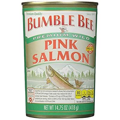 Bumble Bee Premium Wild Pink Salmon 14.75 Oz Cans (Pack of 6)