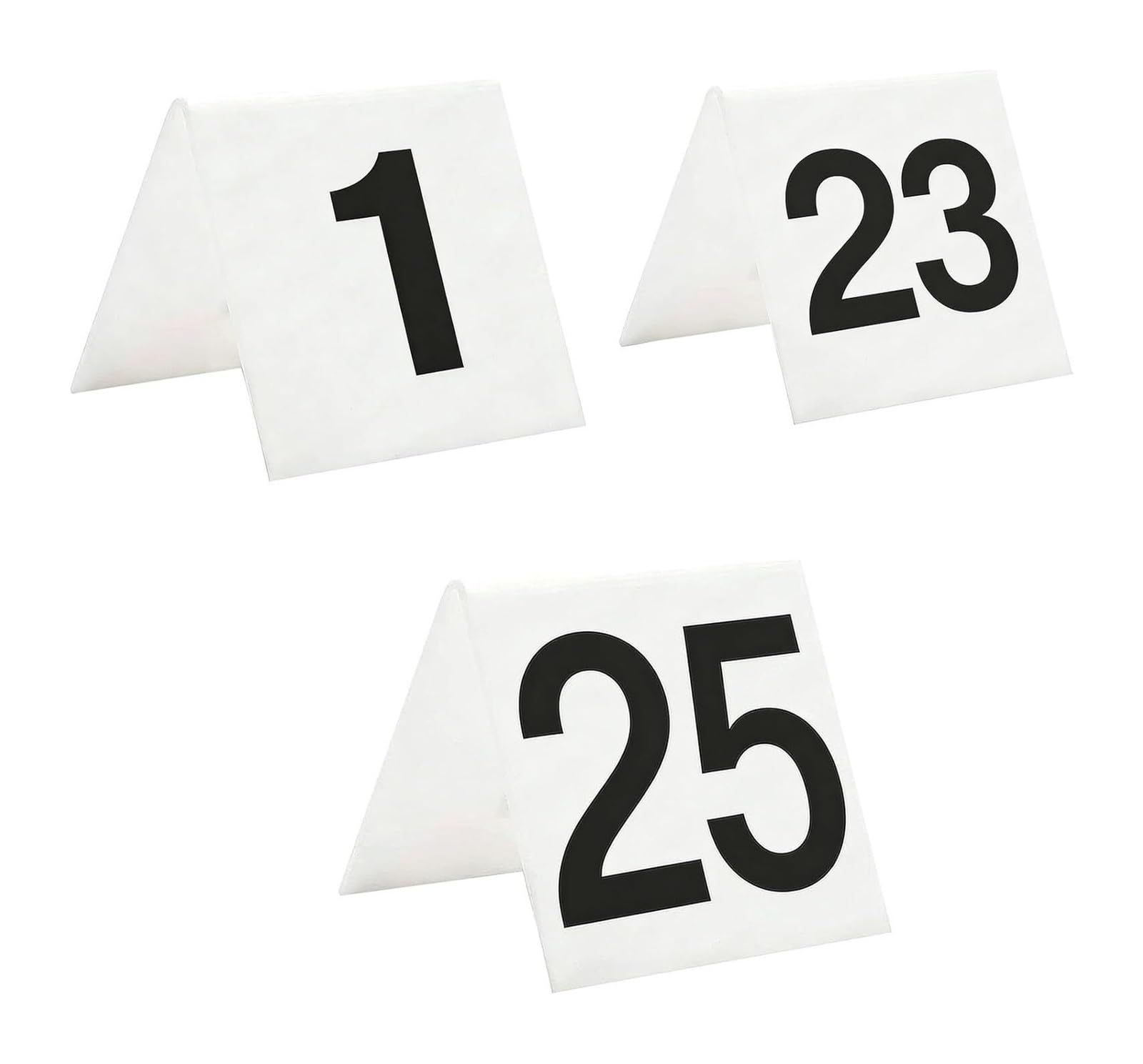 Cartes de numéros table restaurant acrylique pour simplifier le service - 8