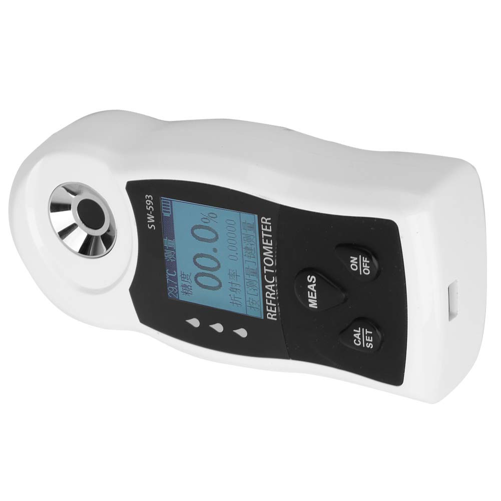 SW-593 - Sacarímetro USB portátil digital sacarímetro de dulzura medidor refractómetro para medir el contenido de azúcar en miel de frutas para azúcar de arce