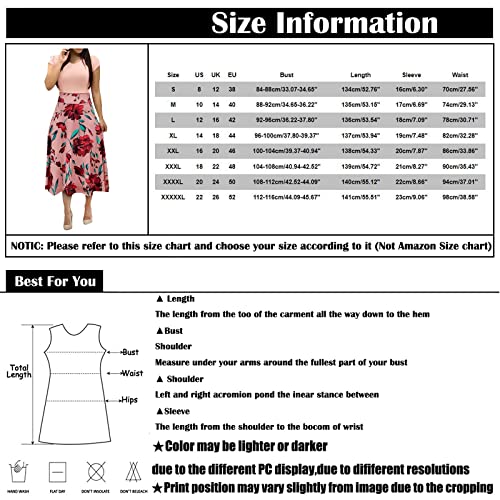 Sgasy Women's Vintage Polka Dot Floral Patchwork Dresses Stretchy Work Casual Bodycon Sheath Pencil Dress #TOP5