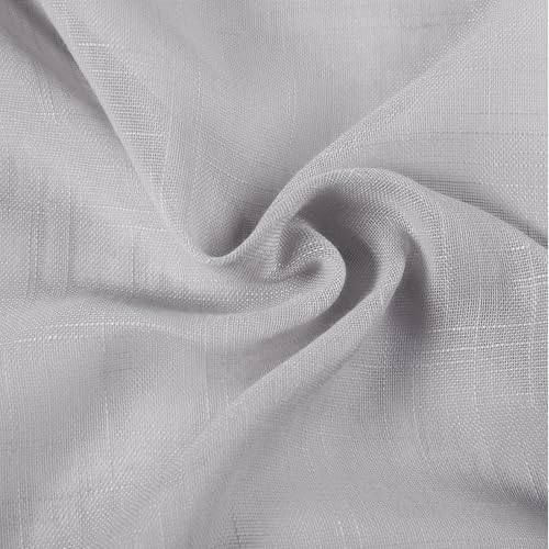 Image of TWOPAGES Light Grey Pinch Pleated Sheer Curtains, 100 inch W x 96 inch L, 2 Panels