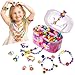 Pop Beads, Jewelry Making Kit - Arts and Crafts for Girls Age 3, 4, 5, 6, 7 Year Old Kids Toys - Hairband Necklace Bracelet and Ring Creativity DIY Set | Ideal Christmas Birthday Gifts (520 PCS)