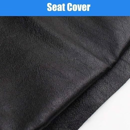Image of Premium Water Resistant Seat Cover for Activa 125 Durable Black Stretchable Scooty Seat Protection Cover Design (Black - 9)