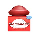 MARS MADE Red Bean Shampoo Bar 2.0 - Hydrating & Moisturizing Natural Hair Soap for Hair Color & Scalp Nourishment - Solid Shampoo for All Hair Types (120g, 4.23oz)