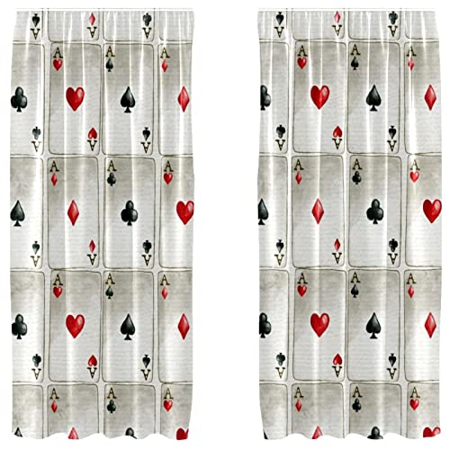 Cortinas opacas Playing Cards para evitar la luz en el dormitorio 2