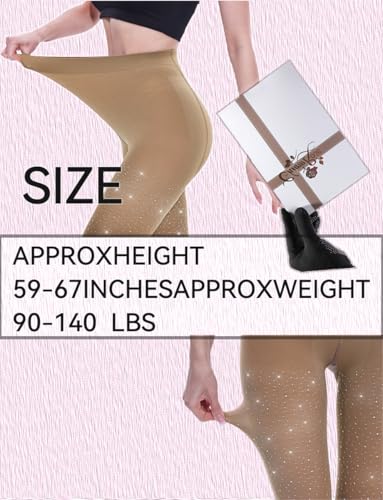 Image of CharnmRose 120D Opaque Women's Sparkly Tights for Women Soft High Waist Stockings
