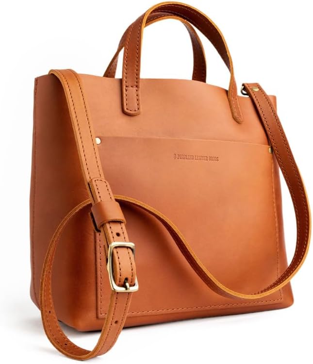 Portland Leather Goods Medium Crossbody Tote for Women – Handmade from the Finest Full-Grain Hides | Handmade - Image 4