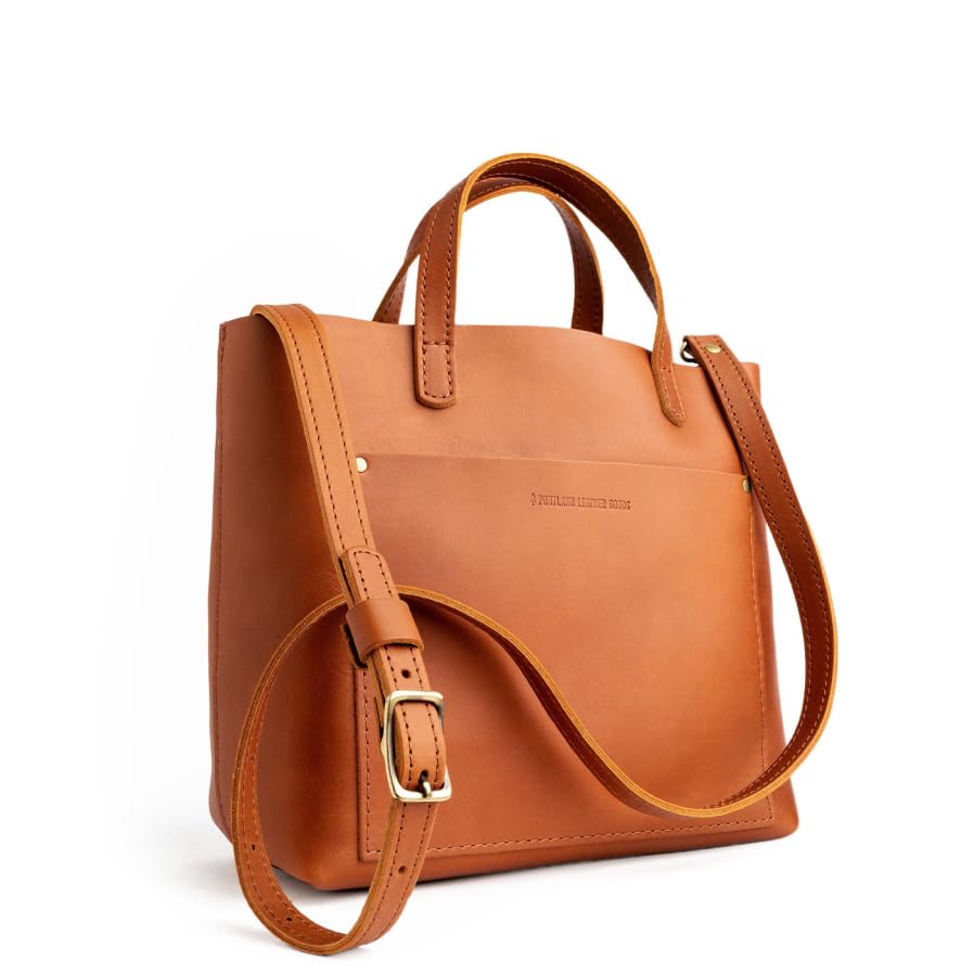 Image of Portland Leather Goods Medium Crossbody Tote for Women - Handmade from the Finest Full-Grain Hides | Handmade