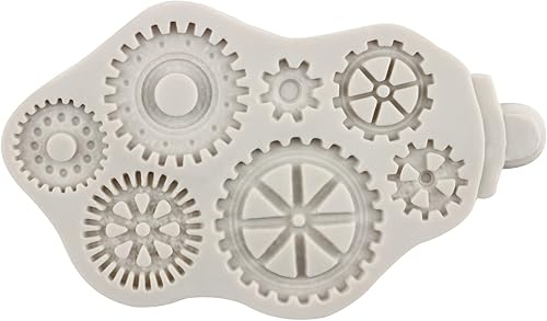 Miniatura 7 de Steampunk Gear - Moldes de silicona para fondant, engranajes, para decoración de pasteles, decoración de cupcakes, caramelo, chocolate, polímero,