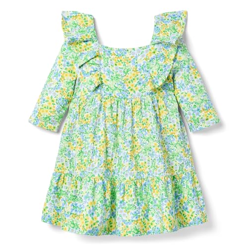 Janie and Jack Girls' Floral Dress (Toddler/Little Big Kid)