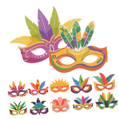 HEMOTON 12 Piezas Gafas de Papel Divertidas para Fiesta Carnaval Mexicanas Accesorios para Photobooth Disfraces y Decorativos