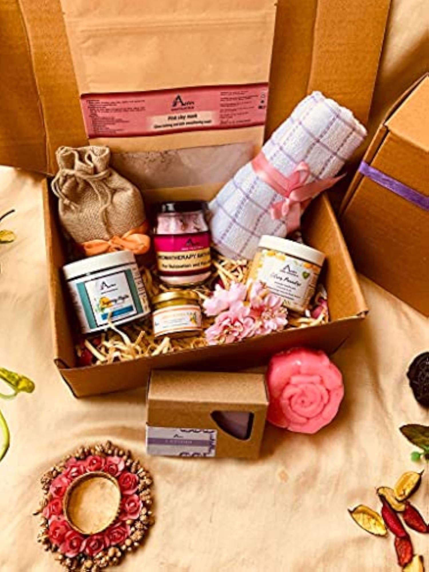 Clean Beauty Pamper Box, 10 Items Hamper Gift Set