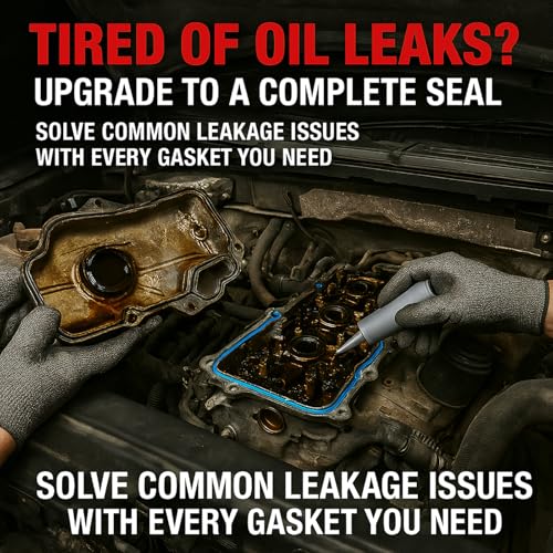 Image of VS50814R1 Engine Valve Cover Gasket Set Compatible with Ford F-150 14-18 | Fits for Explorer Police Interceptor Utility | 3.3L /3.5L V6 | Replace BR3Z6C535A /VS50722