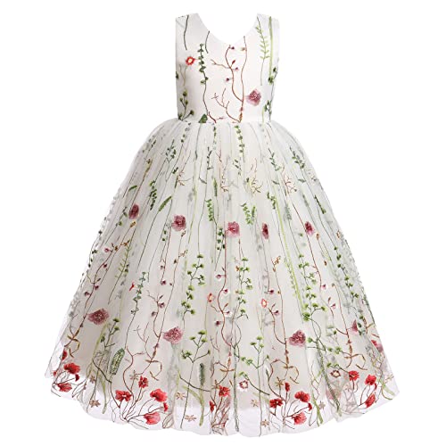 Vestido de comunión con tul bordado y acabado premium de fiesta