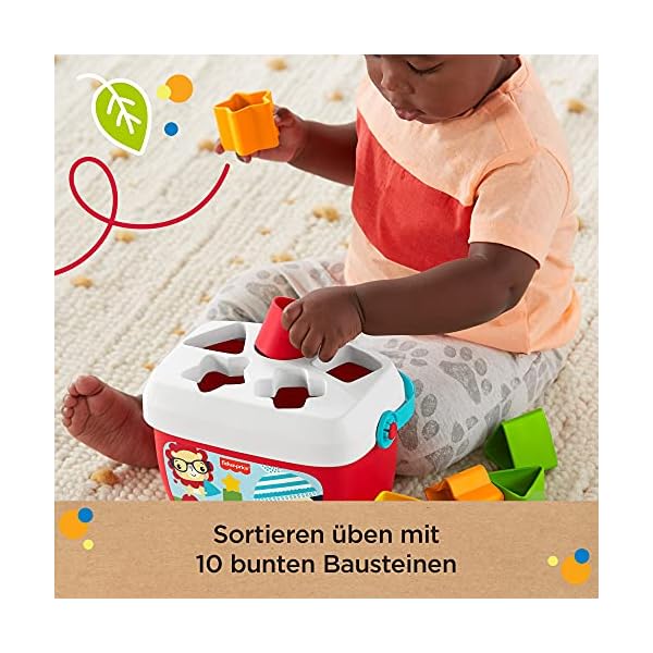Fisher-Price GRF11 - Stapel & Sortier Spielset, 2 klassische Stapel- und Sortiersets, Babyspielzeug ab 6 Monaten – Bild 4