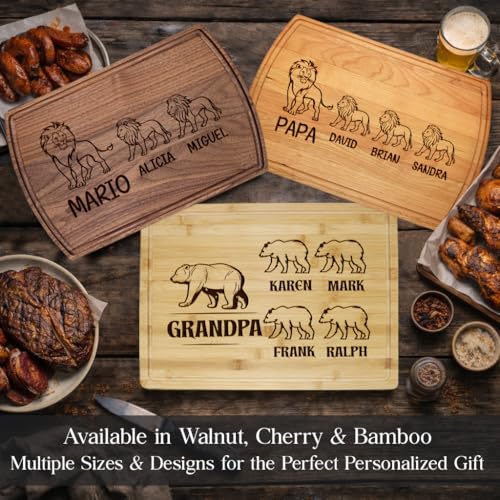 Tabla de cortar personalizada en madera para asado miniatura 4