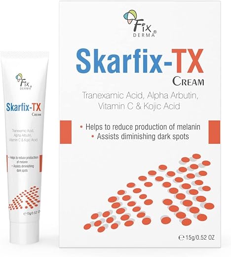 Fixderma 10% Tranexamic Acid + 2% Kojic Acid + 1% Arbutin SKARFIX -TX Face Cream | Pigmentation Removal Cream | Uneven Skin Tone, Reduces Dark…