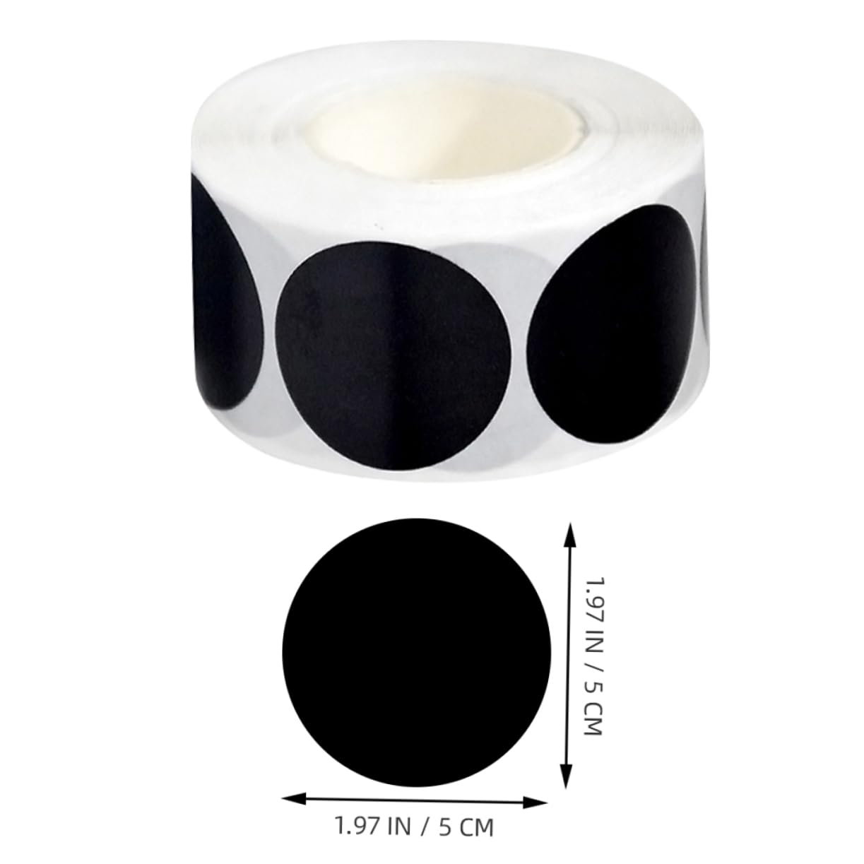 Homoyoyo 3rotoli Etichette per Barattoli in Adesivi Rotondi Riutilizzabili Impermeabili per Spezie Etichette Adesive Vuote per Contenitori per Condimenti e Organizzazione Cucina