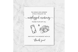 Unplugged Wedding Sign, Support Our 'Big Day' Request