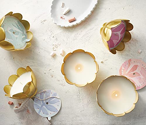 Illume Metal Flower, Soy Candle, Gold