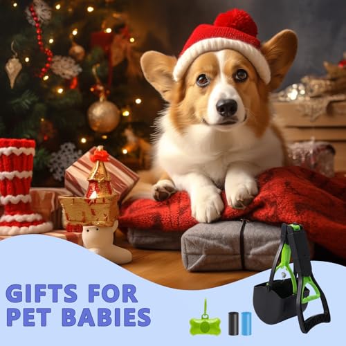 JOZMMZEOOA 4 Stück Pooper Scooper für Hunde 45CM Faltbare Kotschaufel Hundekotschaufel Großer Kapazität Hundekotgreifer mit Komfortgriff Tragbarer Hundekotschaufel,für Dem Hund Spazieren Gehen