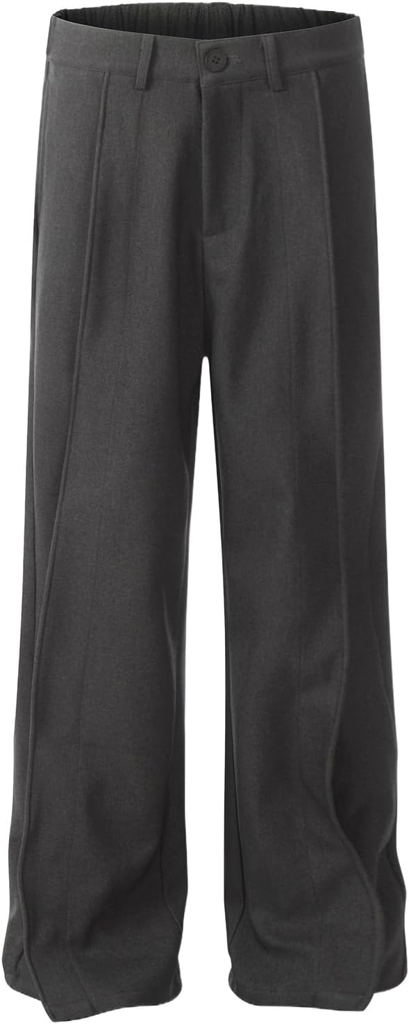 Men's Casual Pants Fall Winter Straight Leg Drop Dress Trousers Pants for Men