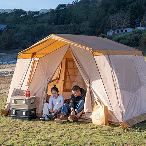 Carpa para camping familiar 3-4 personas, doble capa impermeable miniatura 5
