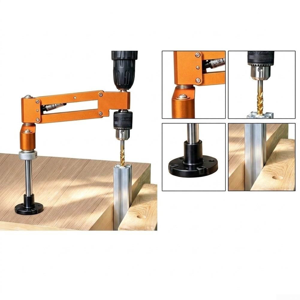 para soporte Taladro Manual Aleación Aluminio Anodizado para