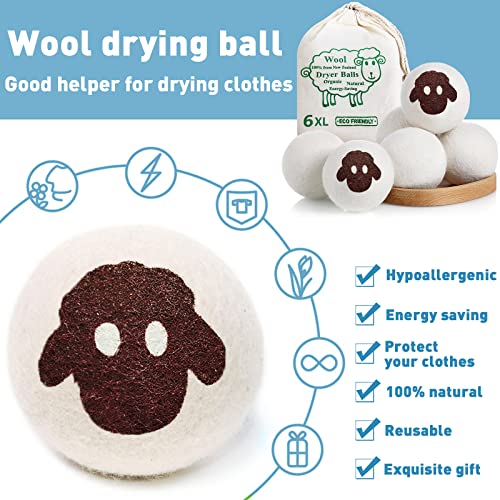 VIPNAJI Palline per Asciugatrice, palline di lana