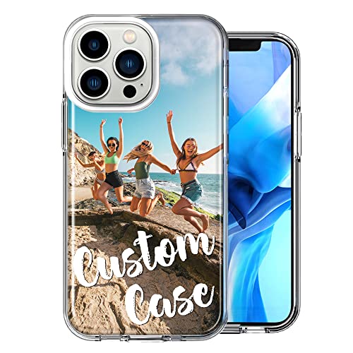 Personalized Custom Double Layered Phone Case for Apple iPhone 13 Pro 6.1 inch ONLY - Design Your Own Perfect Custom Picture Photo Case
