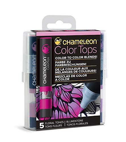 Chameleon Art Products - 5 Color Tops; Puntas de mezcla Chameleon; Tonos Florales