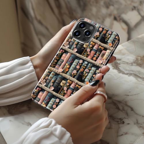 bemal for iPhone 12/ iPhone 12 Pro Case,Cute Floral,Compatible with Magsafe - image 2