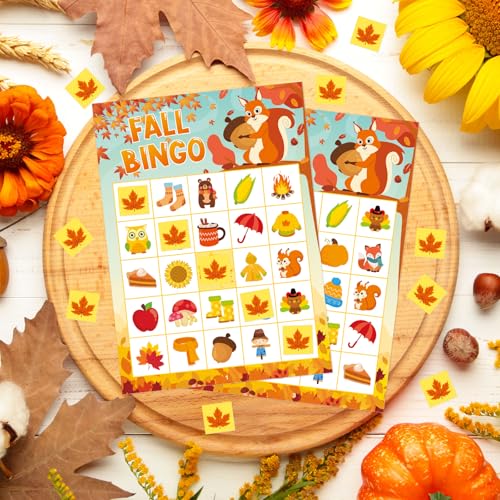 Tendfine SY-FALL-BINGO-GAME 24 Players Fall Bingo Game Cards thumb #3