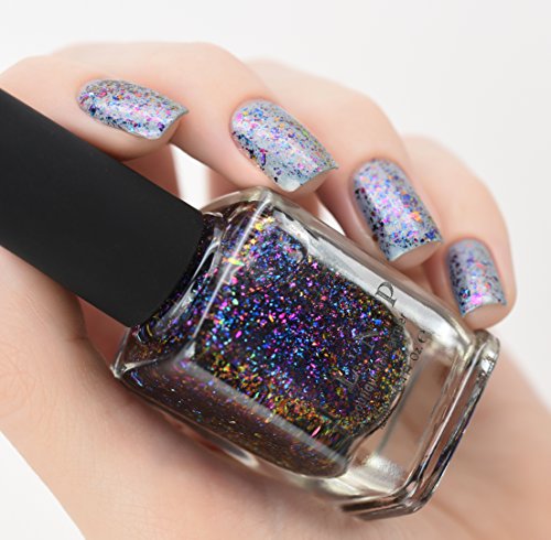 Image of ILNP Mayfield - Purple, Pink, Green, Gold, Blue Ultra Chrome Flakie Nail Polish