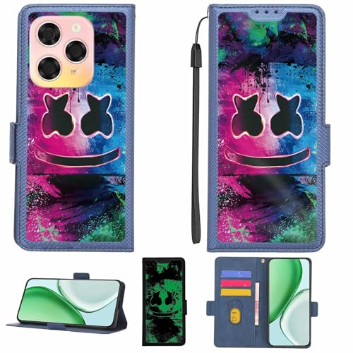 Aroepurt Case Compatible for Coolpad X100 K15 Phone Case Flip Cover [with Tempered Glass Screen Protector][RFID Blocking][Luminous Effect] LPT-BQ