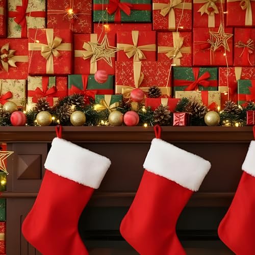 Image of Crackles Christmas Decoration Gift Set (13 Pcs) | Mixed Ornament Combo with Balls, Gifts & Santa | Festive Christmas Tree Decoration Kit for Home, Office & Party Decor
