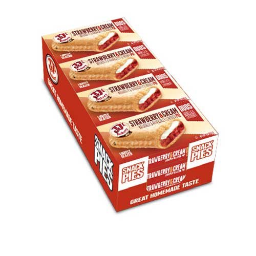 JJs Bakery Duos Strawberry and Cream Pie -- 48 per case.