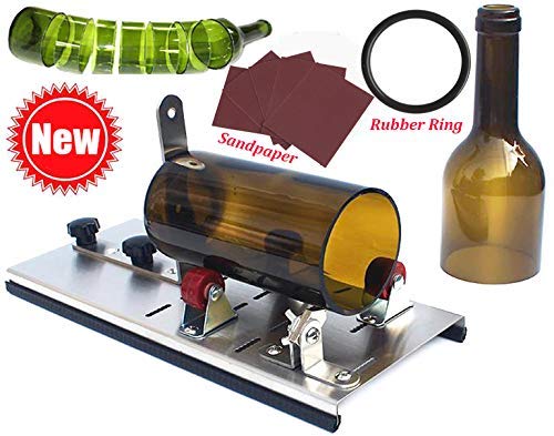 CHUNSHENN Glass Bottle Cutter Vases/Candle Holder/Glassware/Lamps/DIY Cutting Tool for Different Shapes Bottle Rubber