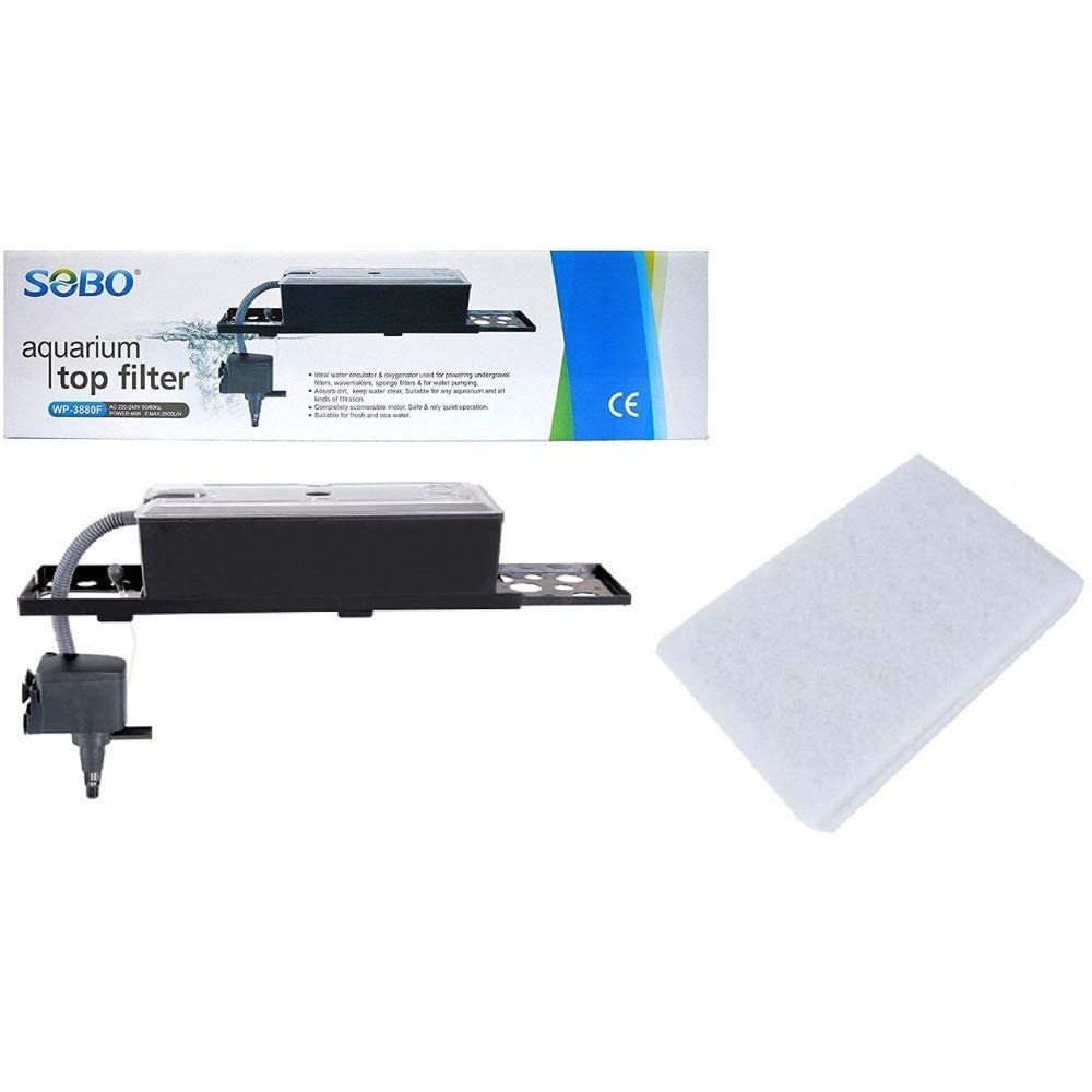 VAYINATO Sobo Wp-3880F Aquarium Top Filter With 1 Feet Sponge, Power : 40W, Output : 2500L/H (B0B824VR4D) Amazon Price History, Amazon Price Tracker