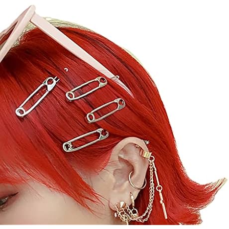 12 Pieces Mall Goth Gothic Hair Pins for Goth Women Halloween Costume Accessories