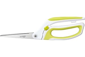 LIVINGO 10'' Spring Action Fabric Scissors: Precision Cutting for Effortless Sewing and Crafting