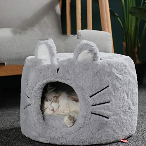 Ninho de pelúcia para animais de estimação Gato cilíndrico com tudo incluído Ninho de gato dobrável