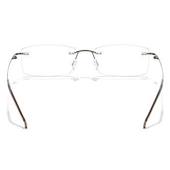 Amazon.com: Cyxus Titanium Small Rectangle Glasses for Men